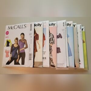‼️MUST GO‼️ Lot of 10 uncut new sewing patterns sized small to large